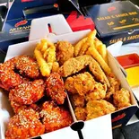 ありらんチキンセット (フライド＆ヤンニョム) ARIRANG CHICKEN SET（アリランホットドック 浅草）