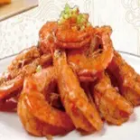 エビの塩胡椒揚げ 椒盐虾（台湾料理 金彩）