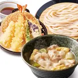塩肉つけ汁うどん 天ぷら盛りセット（久兵衛屋 南与野店）