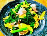 豚とほうれん草のポパイ炒め(餃子工房ちびすけ 梅田総本店)