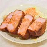 雲仙ハムの厚切りカツ(濃厚豚骨 玉名ラーメン くまめん)