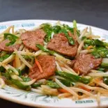 ニラレバセット（中国飯店 福龍門）