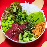 マグロ ポキ丼 Tuna poke bowl（ポキ丼キッチン）