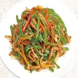 牛肉とピーマンの細切り炒め 青椒牛肉丝（台湾料理 金彩）