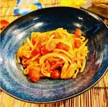 ナポリタン風きしめん(おばんざいときしめん鯱)