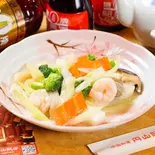 炒海鮮 (海鮮三種炒め) 3 Kinds of Seafood Stir-Fry（円山飯店 神戸三宮店）