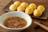 《さっと炒めた国産牛の和風スープ》はっちゃんの明石焼き(まるちゃんのたこ焼き 上青木3丁目店)