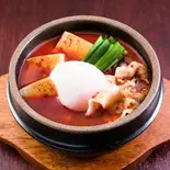 豚スンドゥブチゲ(ライス付き)(本場の辛スンドゥブ 栄店)