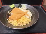冷やしぶっかけきつね＆たぬきうどん（そばの陣）
