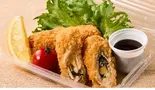 チキンチーズ大葉巻きフライ(2本)（和食鍋処 すし半 大正店）