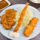 ミックスフライ定食 (ごはん抜き)（とんかつ大将 博多駅南店）