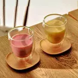 オーガニックいちごの甘酒スムージー（米粉と糀 YOSUGA）