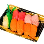 114 本まぐろ4貫サーモン4貫（まぐろ壱 六本松店）