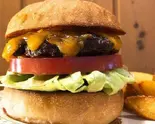チーズバーガーSET Cheeseburger Set（BURGERLION UTSUBO A GOGO）