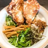 唐揚げ油そば並（麺家あべの）