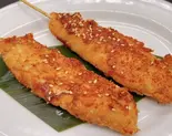 【炸鶏柳】鶏肉のささみ揚げ(2串)(銀座香菜チャイナGinzaShansaiChina)