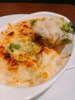 *サーモンとほうれん草のドリア Salmon and spinach rice gratin（John Doe ジョン・ドー 下北沢）