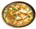 人気！ホルモンラーメン【麺具とスープは別盛】（味菜家）