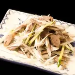 白ネギと砂肝和え（友福中華料理）