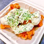 やみつきチキン〜ガーリックペッパーマヨ〜（パンとスープ。Cafe Karanos[カラノス]）