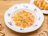 海老とコーンのクリームパスタ（pasteria felice）
