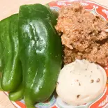バリバリ肉味噌生ピーマン（東京夜市）