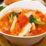 激辛チキンガーリックスープ Super Spicy Chicken Garlic Soup(RajaVetta 池尻店)