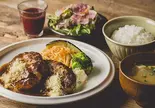 【セット】ダブルハンバーグセット（山本のハンバーグ 札幌店）