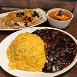 200円割引 ！！ チャジャンライス + タンスユク(小) セット！！！（香港飯店0410 大阪鶴橋店）