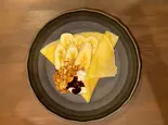 バナナ、チョコ、無添加生クリーム、banana ,chocolate ,additive-free whipped cream（Shark Fellows Coffee）