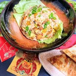 New S 6. 広東 ルーロー チャーハン+ ねぎ焼(2切れ) セット 広東 魯肉 飯炒飯套餐(アジアの小さな食卓 祐祐 chelin.1688)