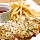 県産豚肩ロースの香草パン粉焼き（Nokoto Cafe）
