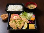 信玄鶏塩竜田揚げ定食（鶏処 新松）