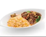 炒飯プレート(牛肉オイスター炒め)Fried rice plate (stir-fried beef oyster)（上海イーエックス 葛西店）