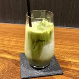 抹茶ラテ(ice)（自家焙煎珈琲みじんこ）