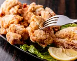 鶏の唐揚げ定食 Fried chicken set meal(インド料理&本格カレー ドールパタン DHORPATAN 西大井店)