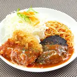 ハンバーグ＆ロースとんかつ（大阪ハンバーグ）