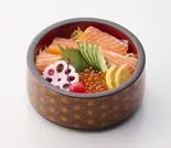 サーモンいくらの親子ちらし（万福寿司）