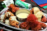 【シェアセット】辛口UFOチキンフォンデュ【4P×4種】（韓国ヤンニョム専門店 鶏王〈チキング〉 千葉店）