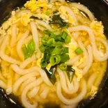 たまごワカメうどん（喫茶 たんぽぽ）