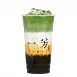 沖縄黒糖タピオカ抹茶ラテ（一芳台湾水果茶 浅草雷門店）