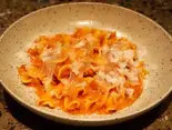 海老＆トマトのクリーム・チリ・マファルディネ（PICICA PICICA PIZZA ＆ PASTA）