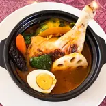 【ナンorライス】チキンとやさいのスープカレーセット(chicken＆vegetable soup curry set)（インドレストラン＆バー ラナ 大阪公立大学前店）