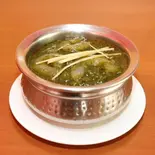 ほうれん草プラウンSag Prawn（インドレストラン クリシュナタージ）