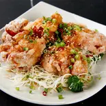 からあげ(4個)油淋ソース(からあげとオムライス 西新宿nano)