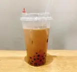 【タピオカ】台湾ミルクティ（【大阪名物 揚げたこ焼き・イカ焼き】粉もん屋 清水店）