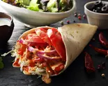 『ヘルシーチキン』ケバブ トルティーヤロール【サラダ付き】（Mrs Istanbul Kebab Delivery 高宮1丁目2号店）