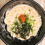 ふくやの明太子うどん(たこ焼 元祖どないや 銀座店)