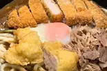 牛肉温玉カツカレーうどん(醤屋万吉のうどん)