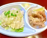 鶏ネギソースとゲソ揚げ（餃子酒場 神田二号店(南口店)）